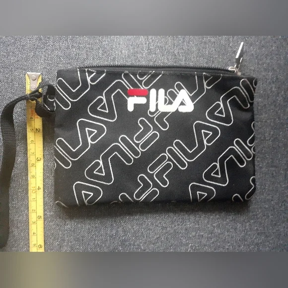 2/$15! FILA travel pouch in black, white, and red. - Picture 4 of 8